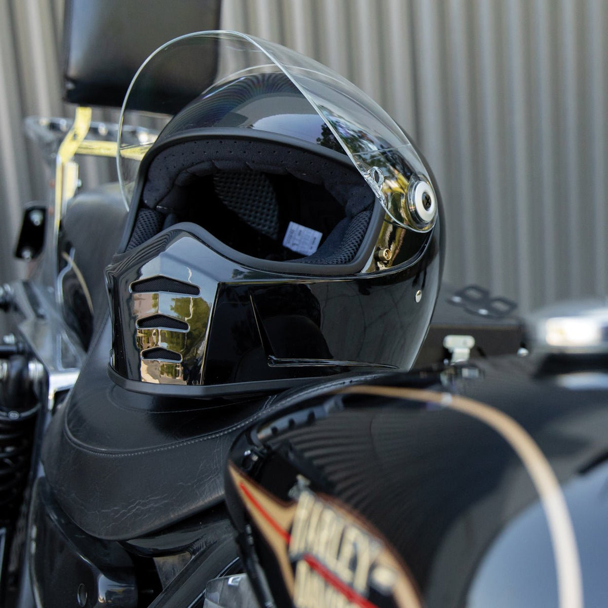 Lane Splitter Helmet - Gloss Black - Blood Eagle Speed Shop