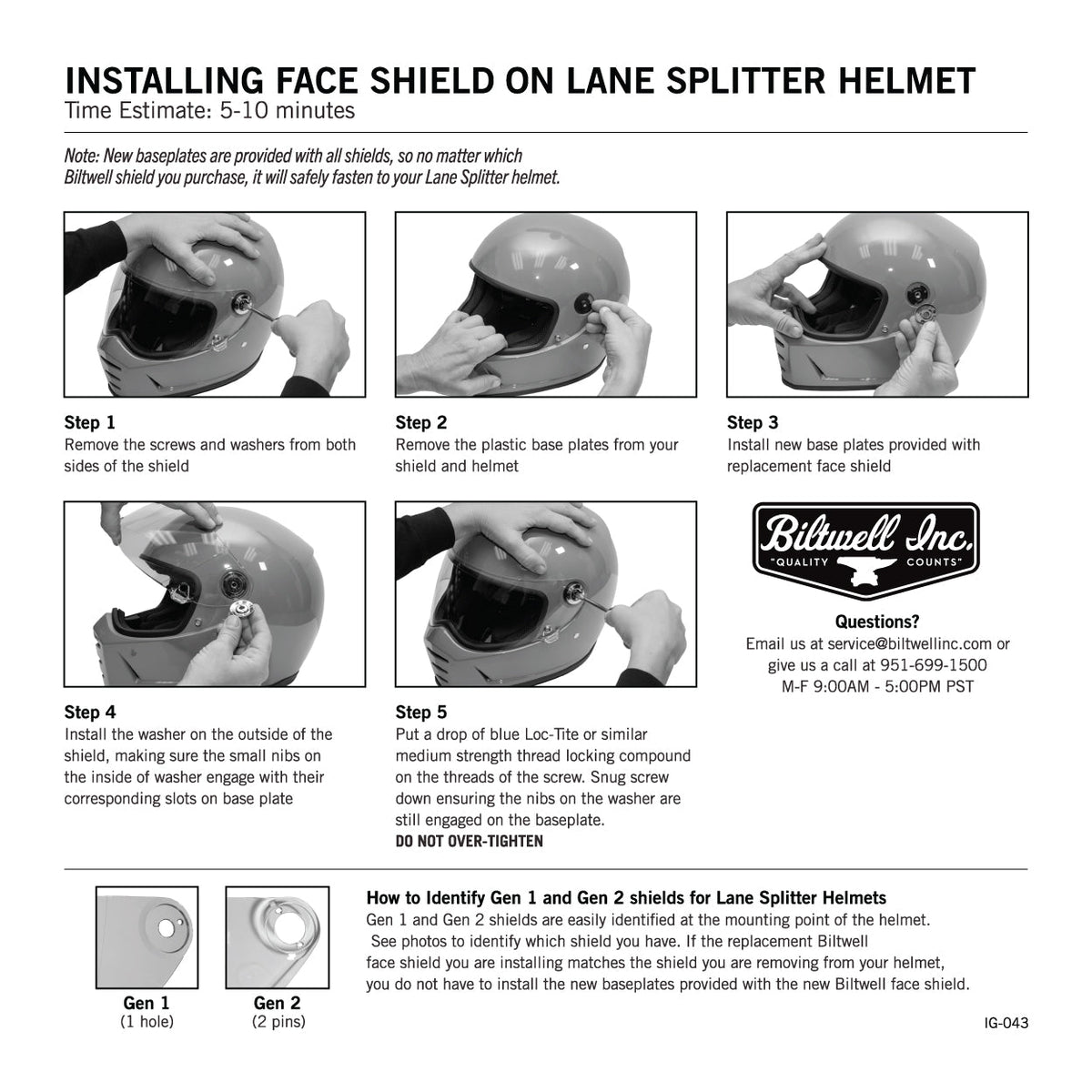 Lane Splitter Helmet - Gloss Black - Blood Eagle Speed Shop