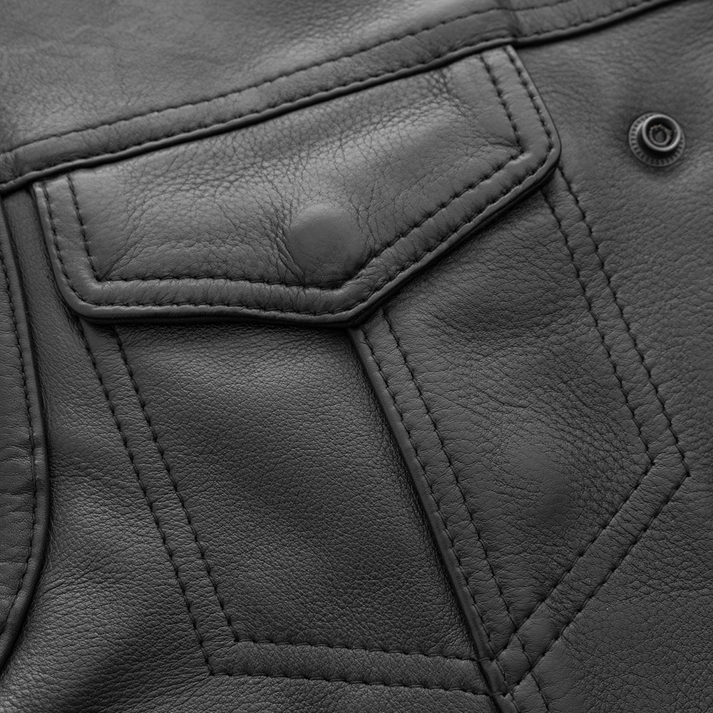 Lowside Men's Motorcycle Leather Vest – Blood Eagle Speed Shop Lowside Men's Motorcycle Leather Vest – Blood Eagle Speed Shop