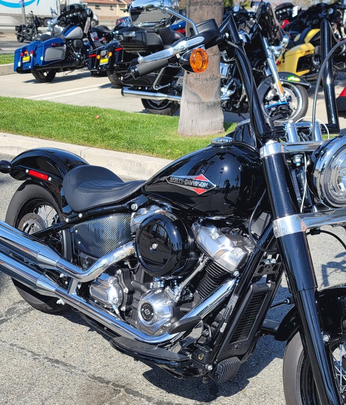 Softail Lowrider sidecovers - Blood Eagle Speed Shop