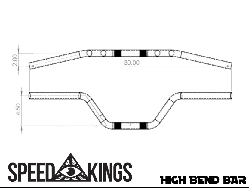 Speed-Kings High Bend Bar - Blood Eagle Speed Shop