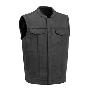 Sharp Shooter Mens Leather Vest