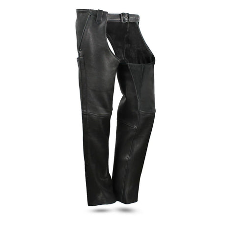 Bully - Unisex Leather Motorcycle Chaps - Blood Eagle Speed Shop