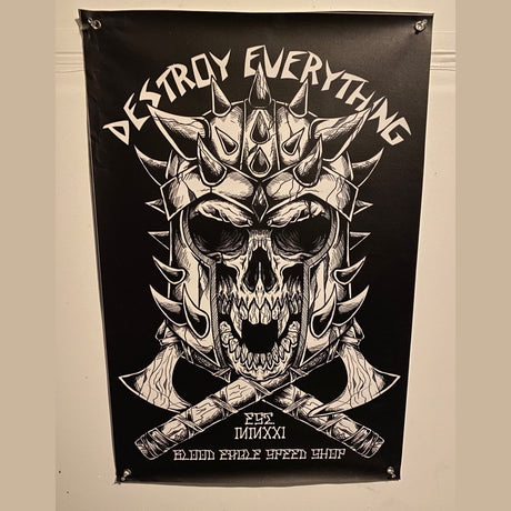 Destroy Vinyl Shop Banner - Blood Eagle Speed Shop
