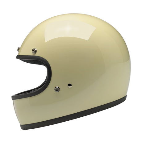 Gringo ECE Helmet - Gloss Vintage White - Blood Eagle Speed Shop