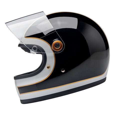 Gringo S ECE R22.06 Helmet - Gloss White / Gloss Black Tracker - Blood Eagle Speed Shop