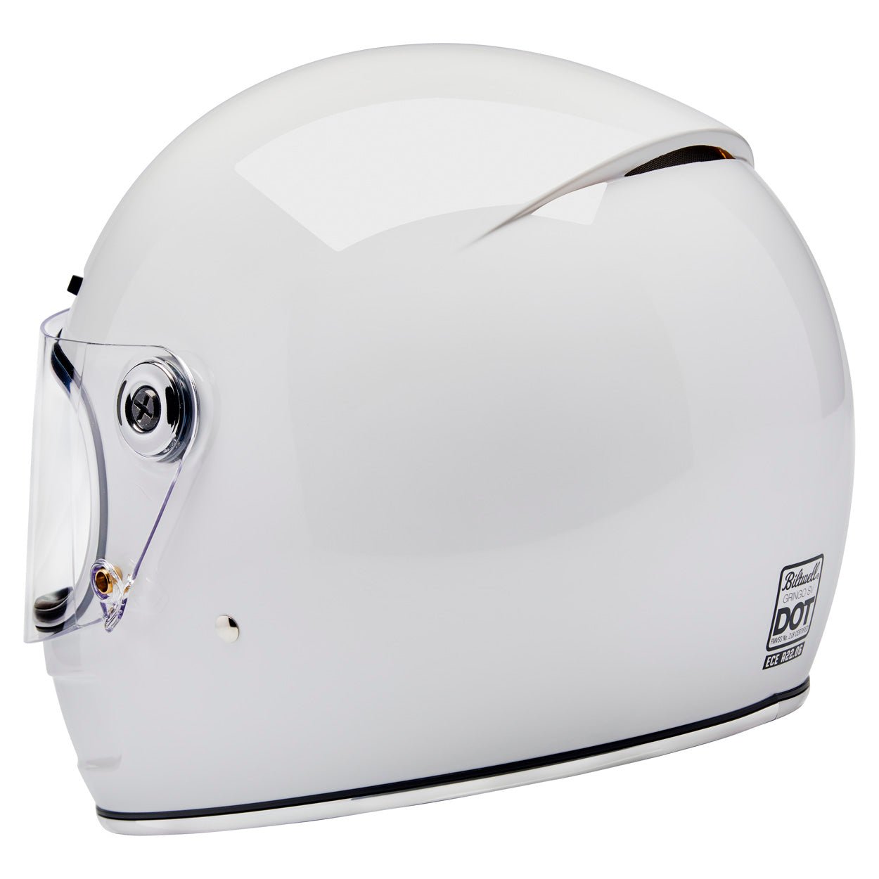 Gringo SV ECE Helmet - Gloss White - Blood Eagle Speed Shop