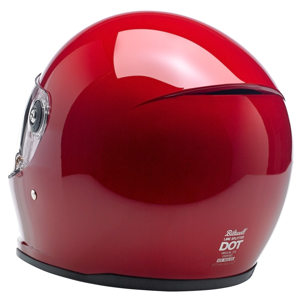 Lane Splitter Helmet - Gloss Blood Red - Blood Eagle Speed Shop