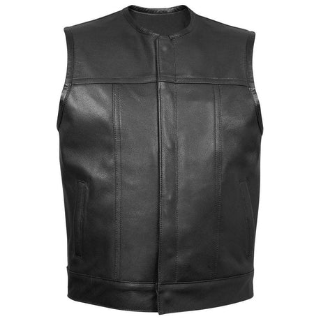 Leather Club Vest #2 (Without Chest Pockets) - Blood Eagle Speed Shop