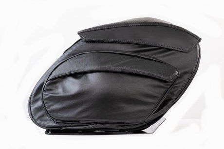 Retro Series V3 M8 Softail Saddlebags - Leather - Single Side - Blood Eagle Speed Shop