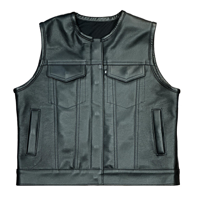 Women's "In Stock" All Leather Club Vest - Blood Eagle Speed Shop